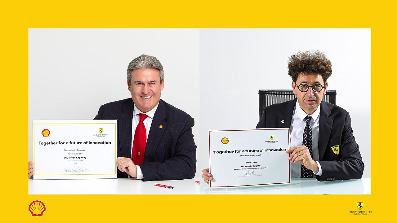 Shell e Scuderia Ferrari renovam Parceria de Inovação para o próximo capítulo do desporto motorizado